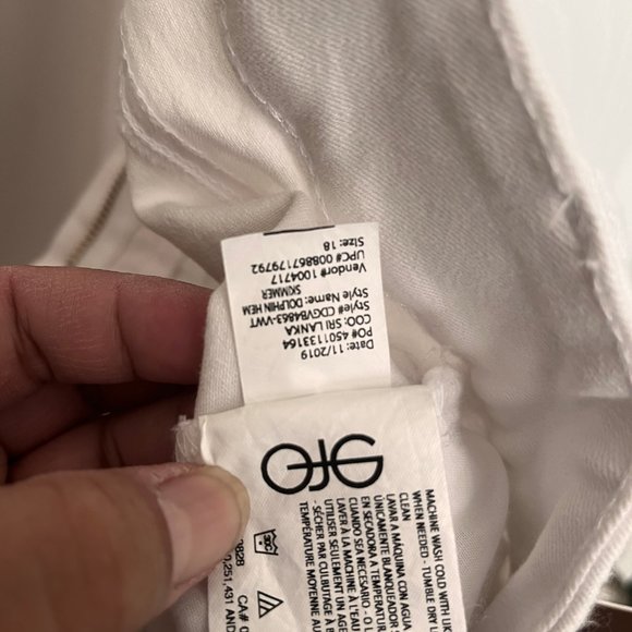 Gloria Vanderbilt White Stretch Skimmer Capri Pants 18 - Picture 12 of 13